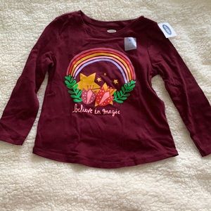 3T old navy rainbow tee